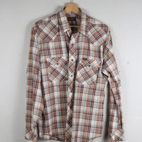 WRANGLER WESTERN SHIRT MADE IN USA - L -
