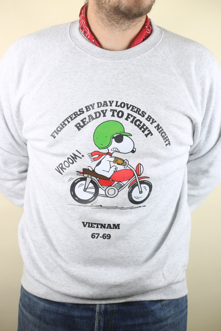 Winter biker raglan sweatshirt