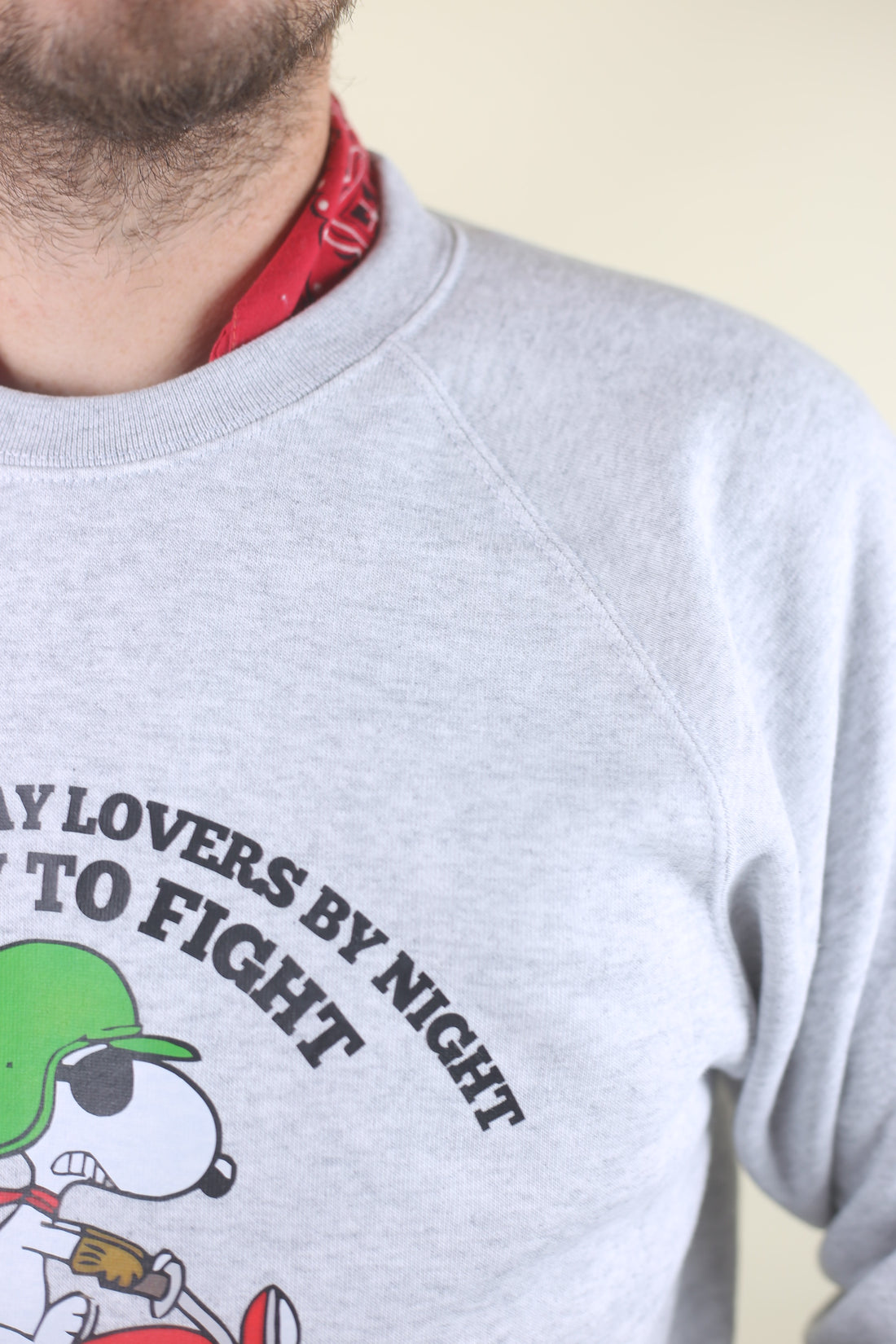 Winter biker raglan sweatshirt