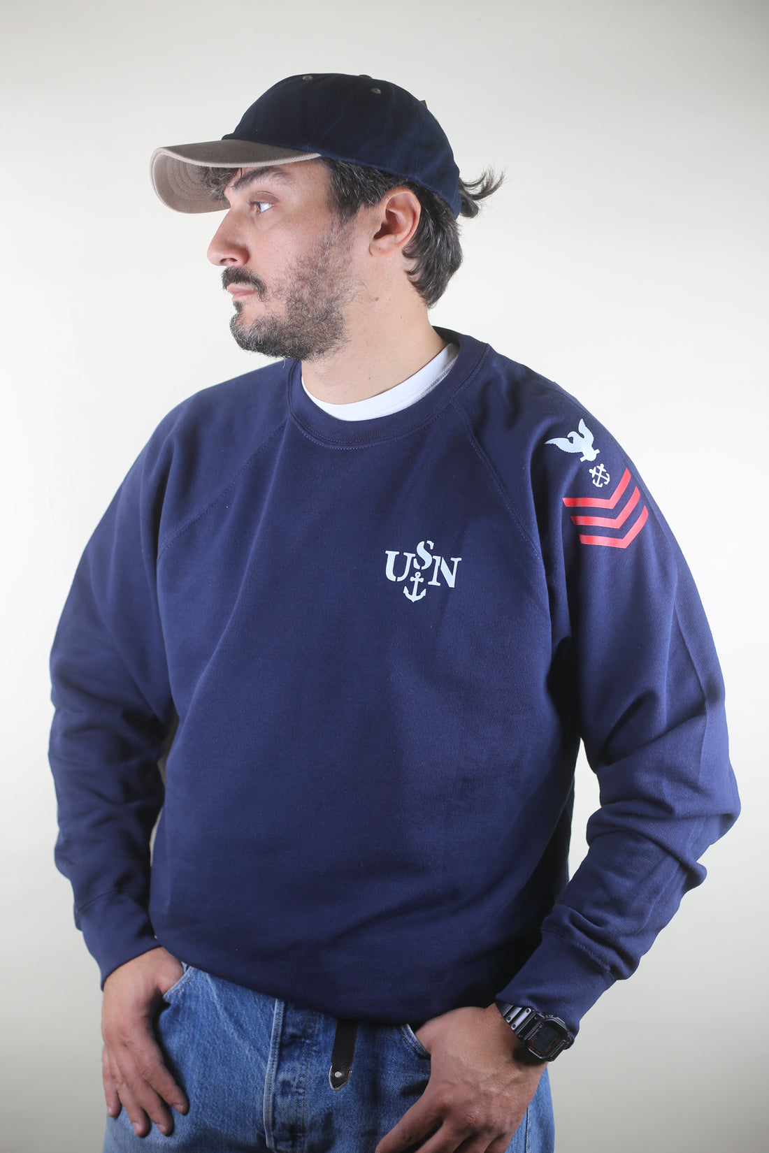 US NAVY WINTER Raglan Sweatshirt