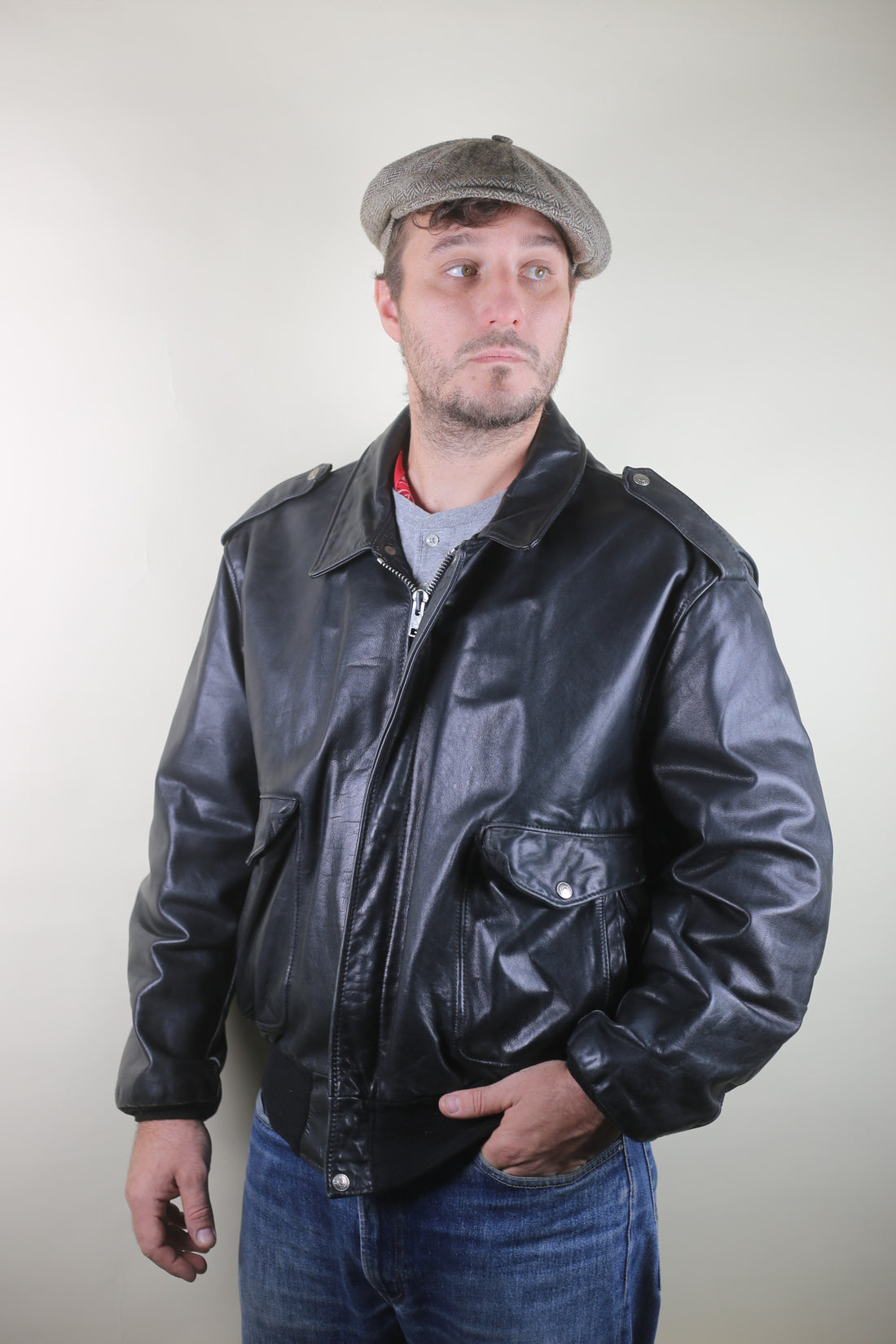 Giacca di pelle Schott  -  L -