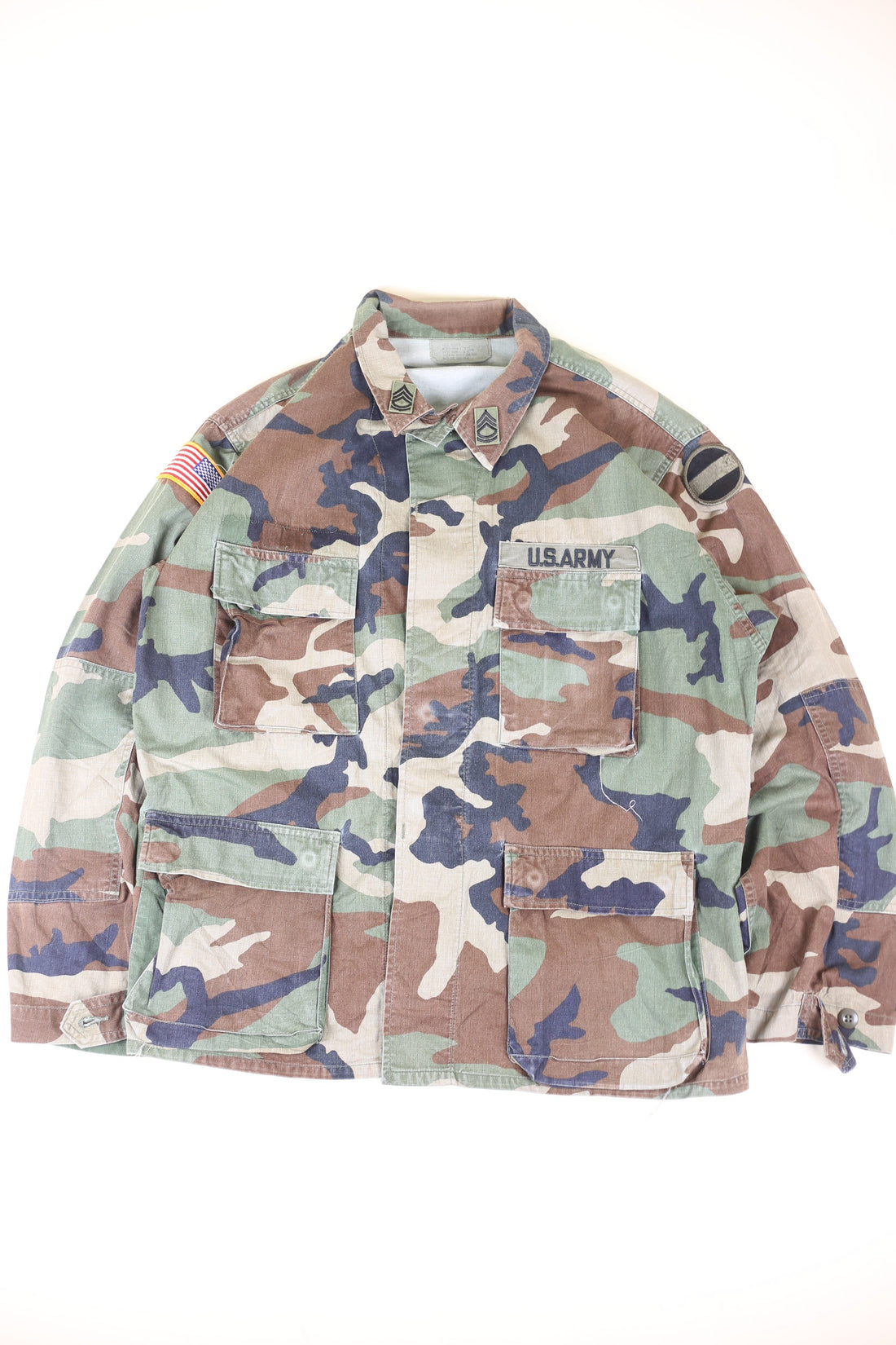 Bdu US ARMY camouflage jacket - XL - (CUSTOMIZABLE)