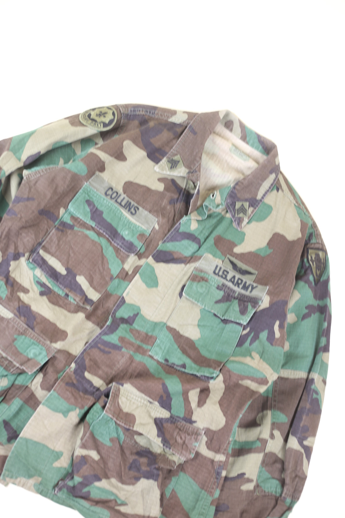 BDU WOODLAND Us ARMY camouflage jacket - L -