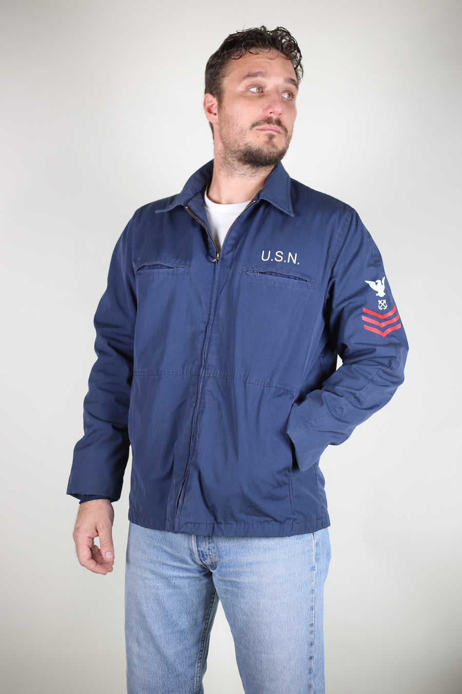 Us Navy Snoopy deck utility jacket &lt; S- M - L - XL &gt;