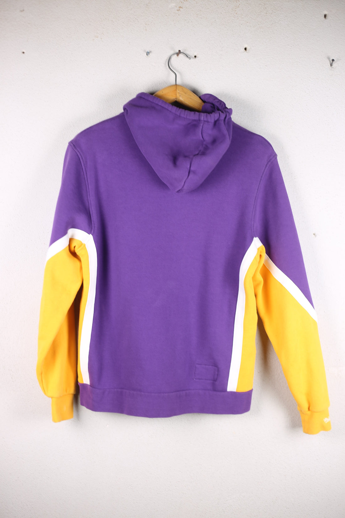 FELPA CON CAPPUCCIO LAKERS MITCHELL e NESS - S-