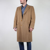 Single-breasted wool and cashmere coat - XL -