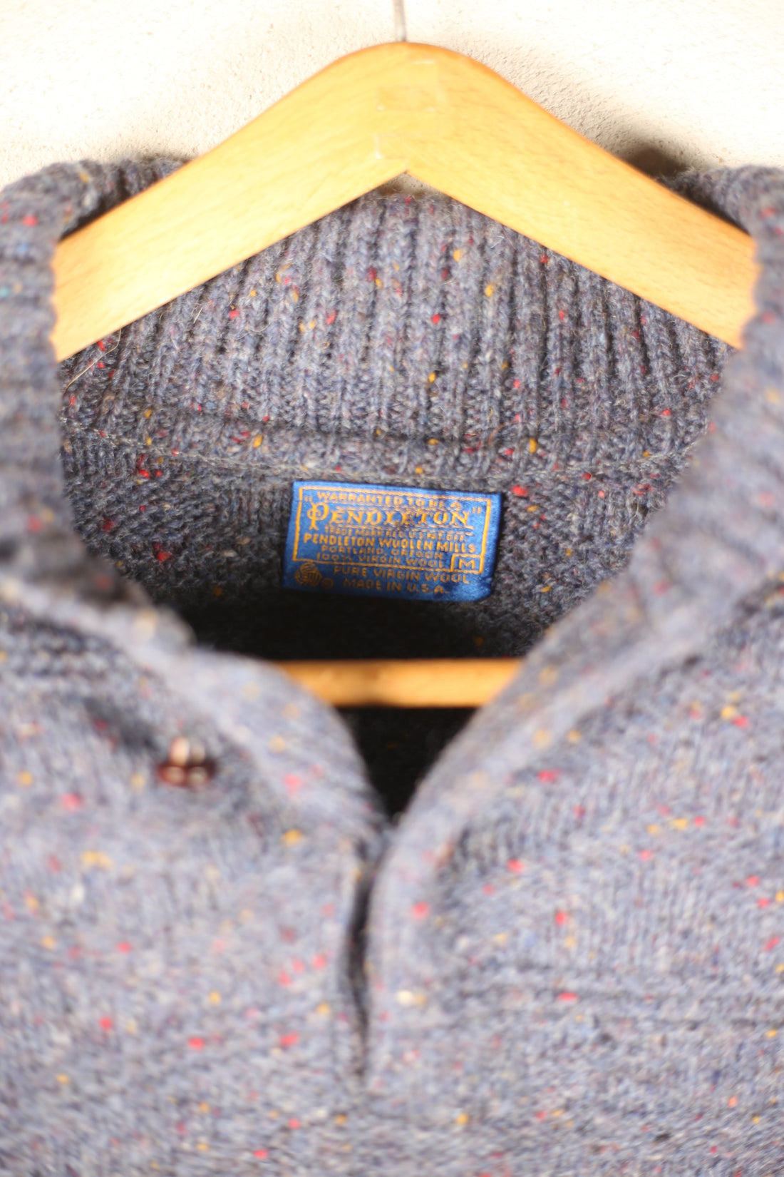 shawal collar pendleton  MADE IN USA    -  M-