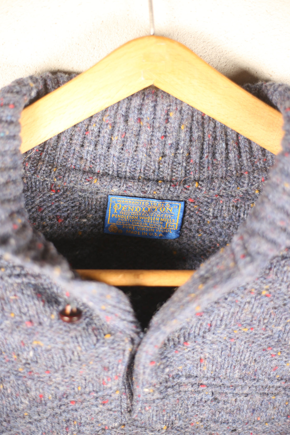 shawal collar pendleton  MADE IN USA    -  M-