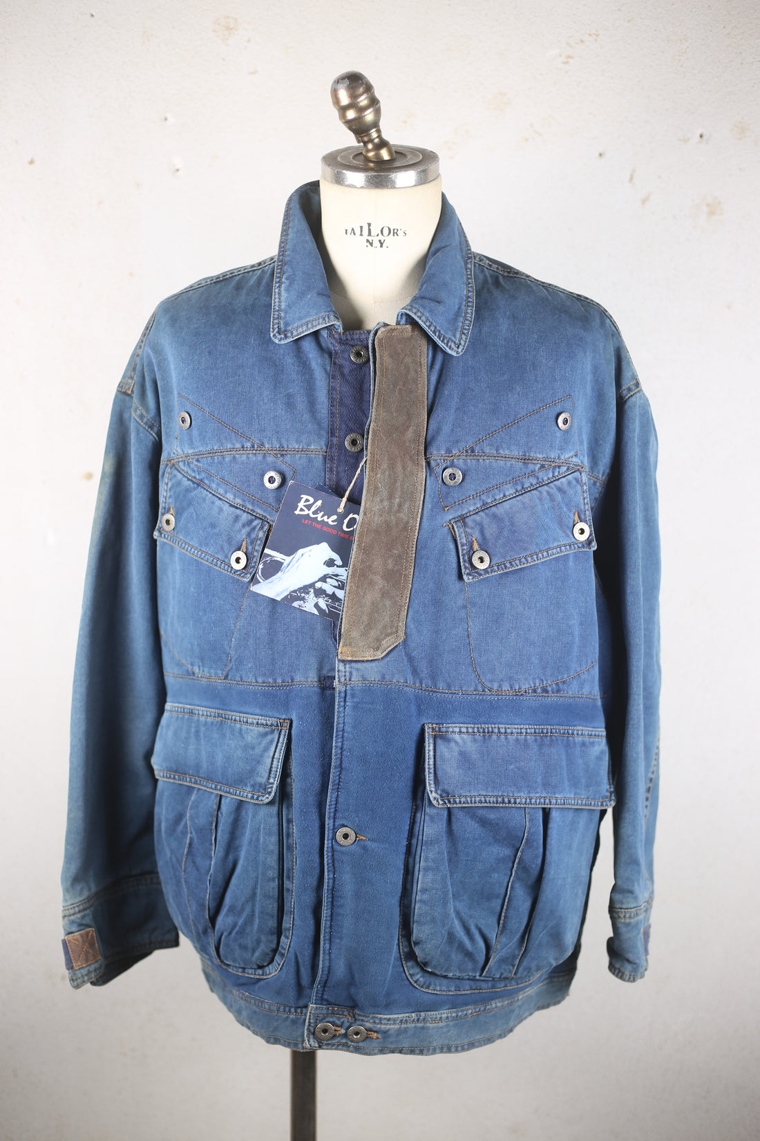 DEADSTOCK DENIM JUNGLE JACKET - L-
