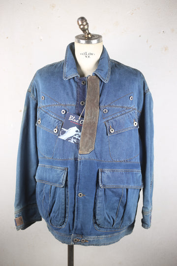 DEADSTOCK DENIM JUNGLE JACKET - L-