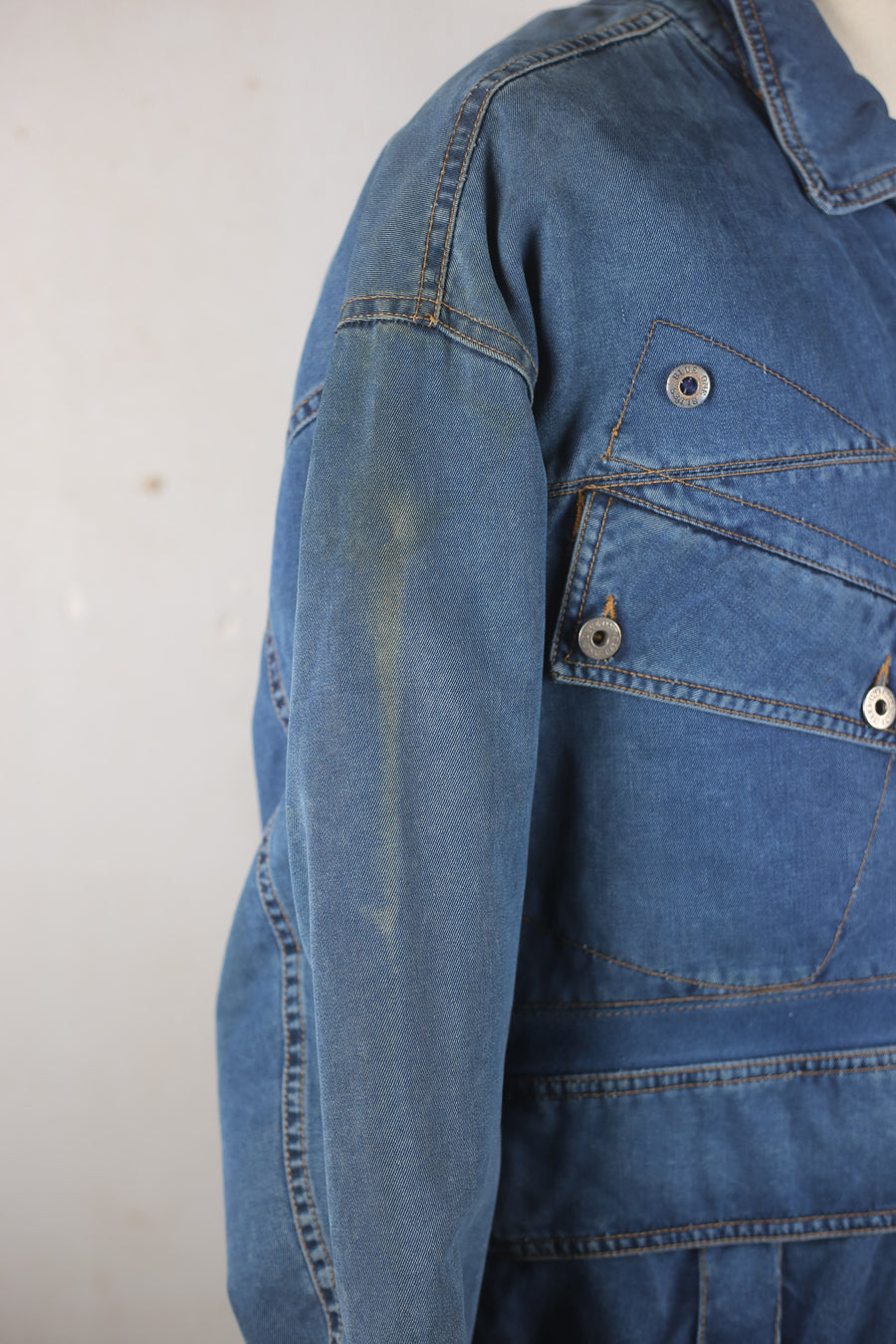 DEADSTOCK DENIM JUNGLE JACKET - L-