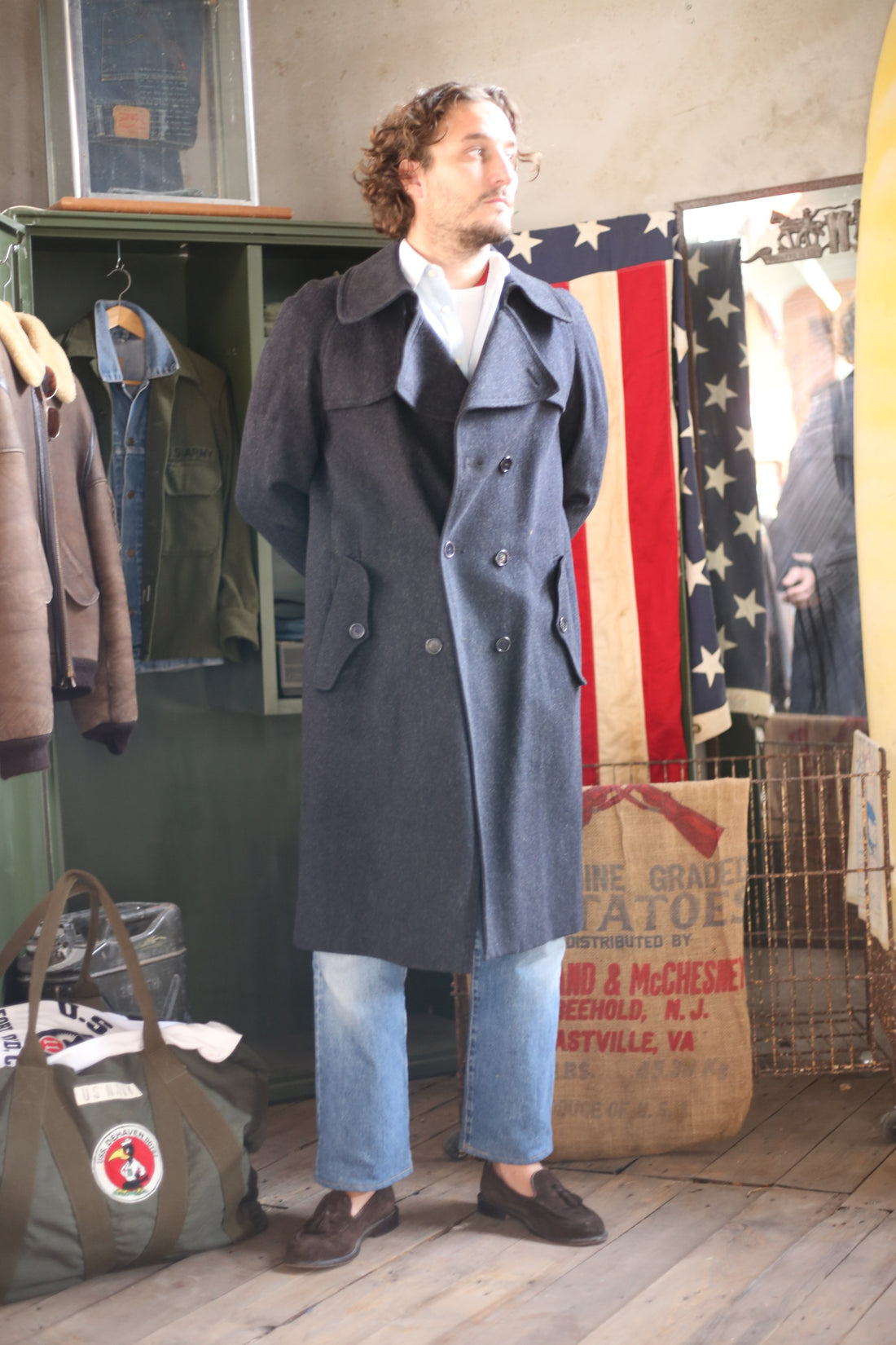 WOOL COAT   -   L  50 IT -