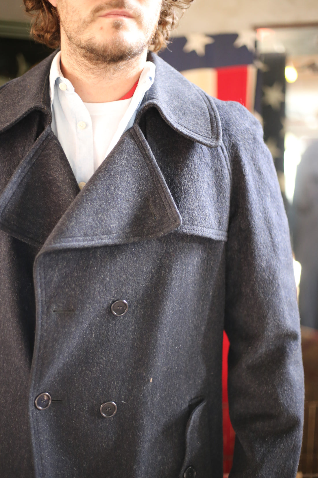 WOOL COAT   -   L  50 IT -