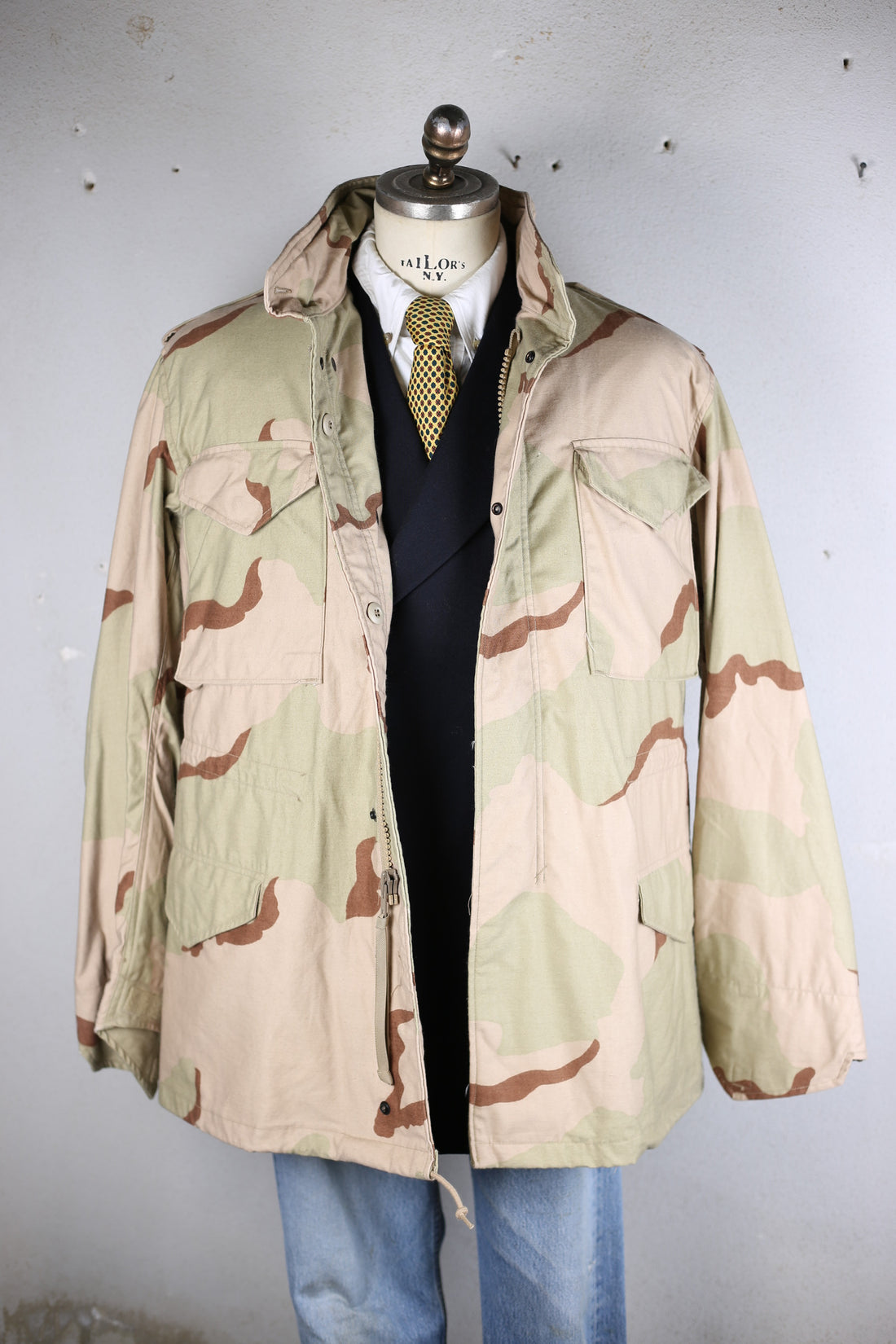 Field Jacket M-65 US ARMY DESERT - L - ( MEDIUM LONG )
