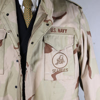 Field Jacket M-65 US NAVY SEABEES DESERT - XL - (LARGE SHORT)
