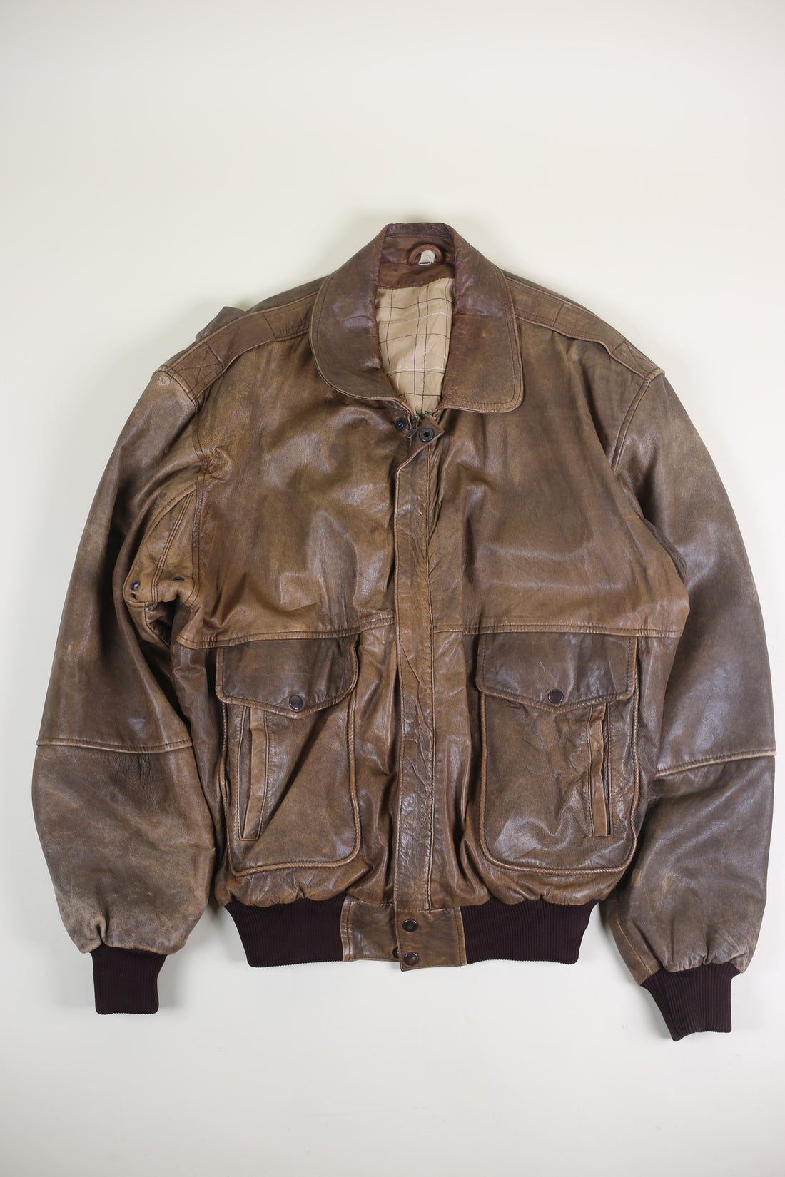 LEATHER JACKET - XL -