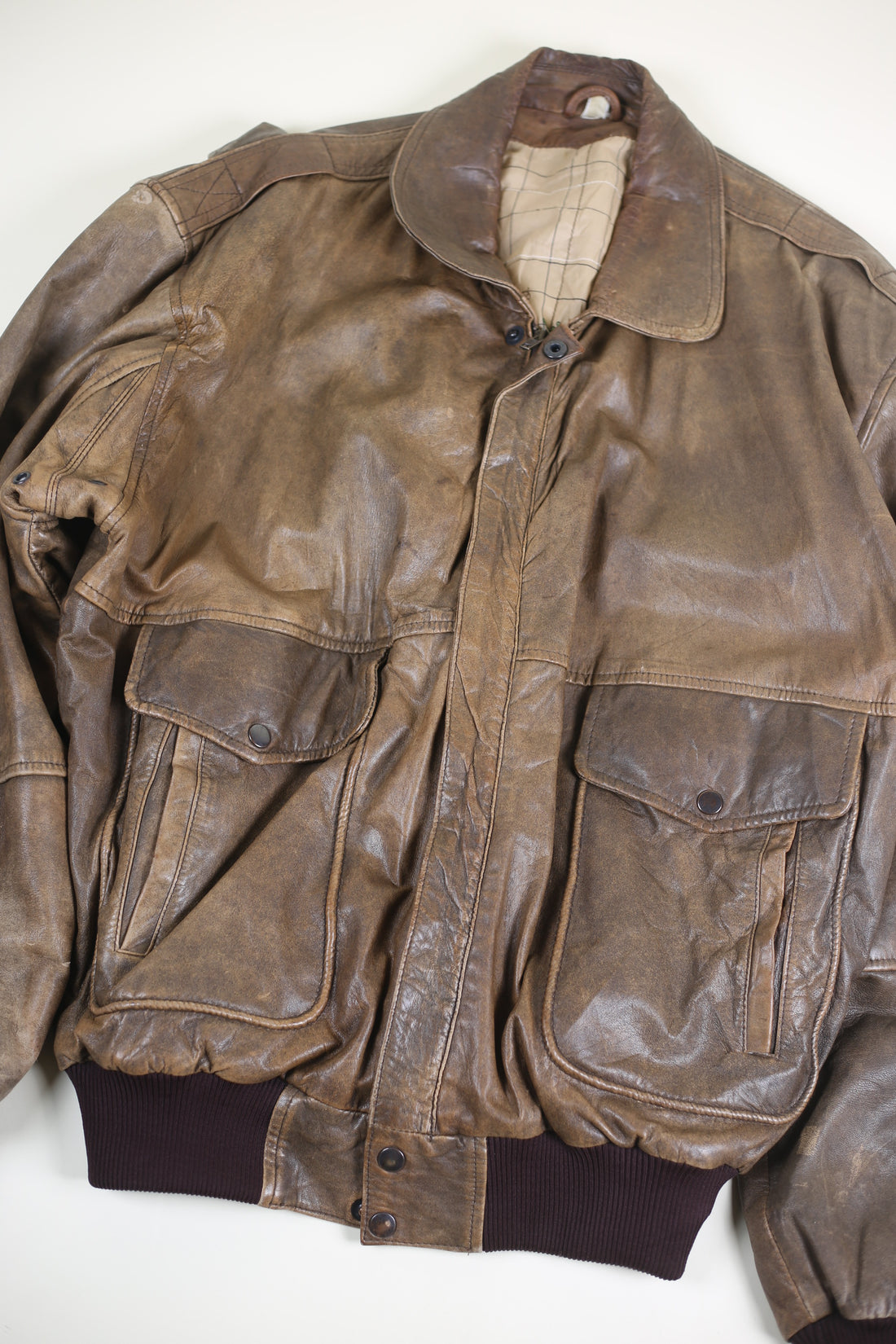 LEATHER JACKET - XL -