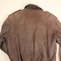 LEATHER JACKET - L -