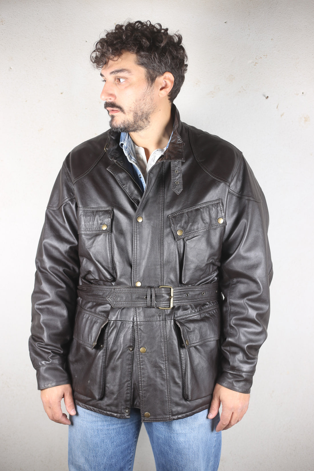 Giacca in pelle modello Fieldmaster - XXL 54 IT -