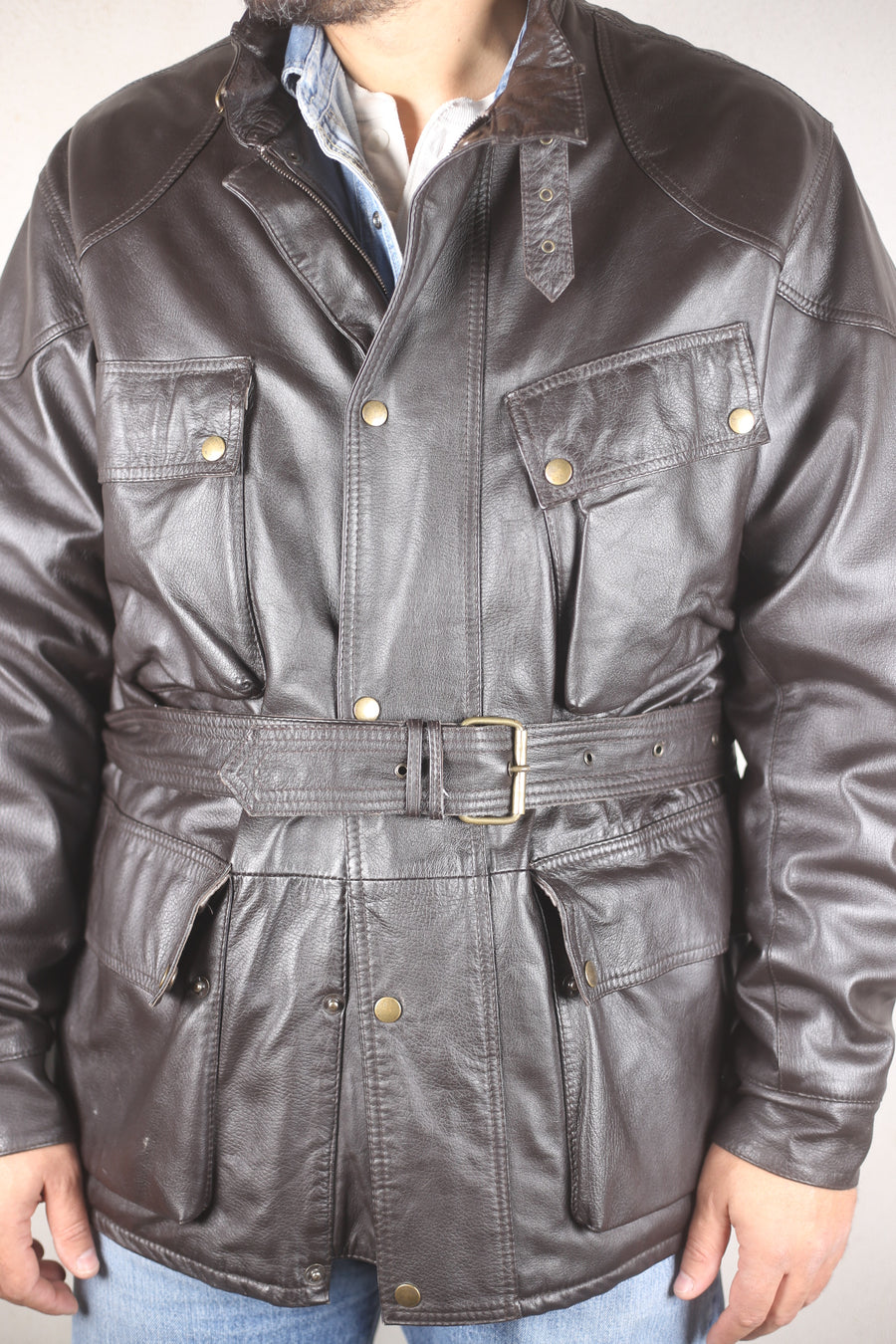 Giacca in pelle modello Fieldmaster - XXL 54 IT -