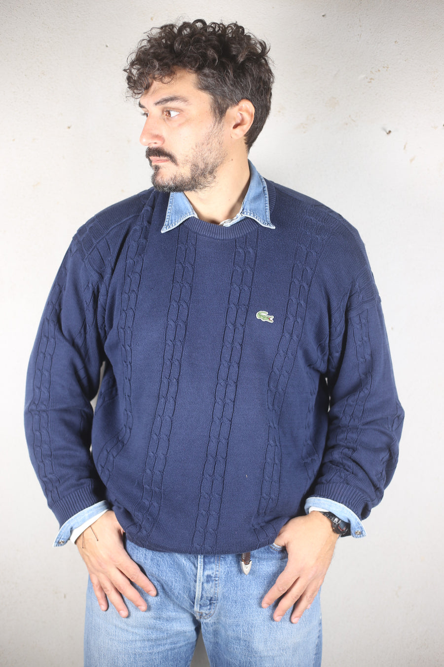 LACOSTE COTTON SWEATER - XL -
