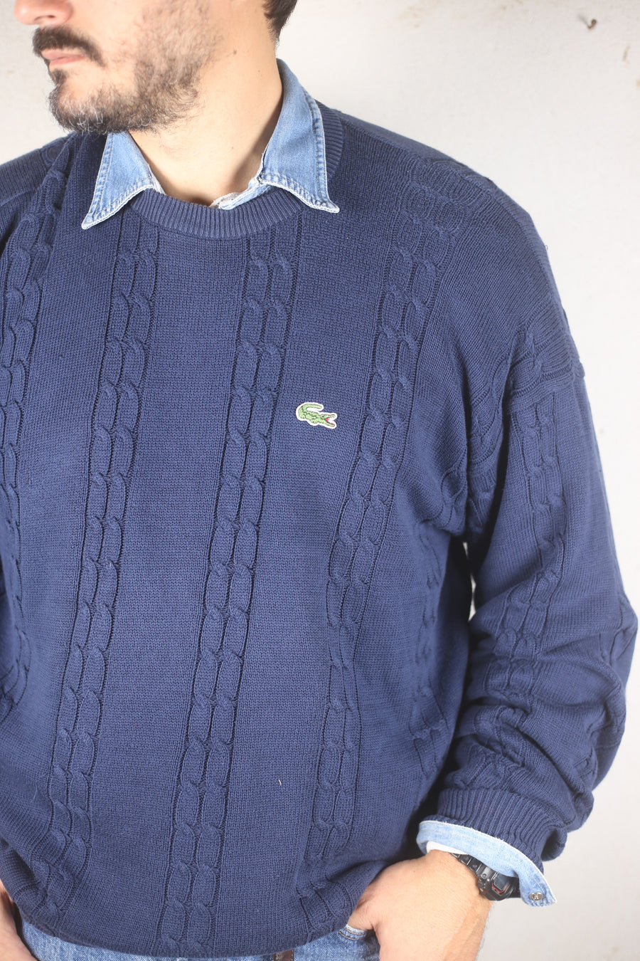 LACOSTE COTTON SWEATER - XL -