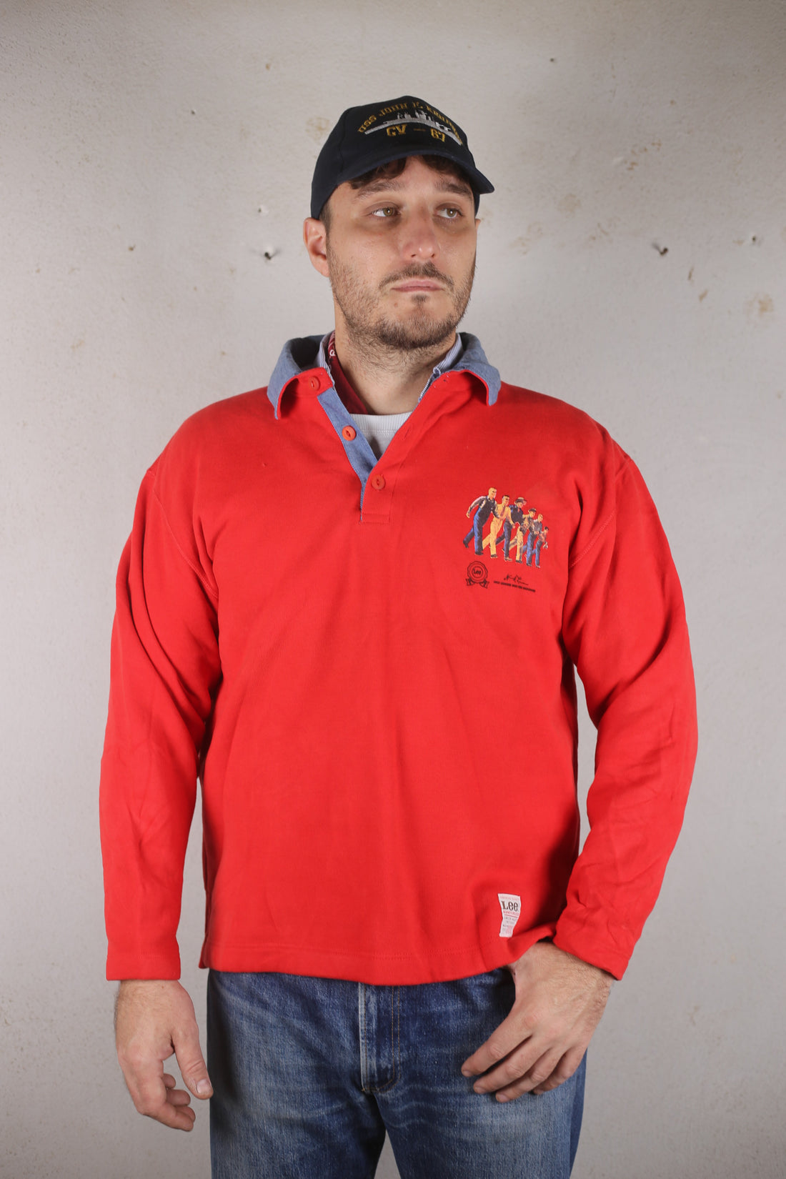 Lee deadstock polo sweatshirt &lt; S - M &gt;