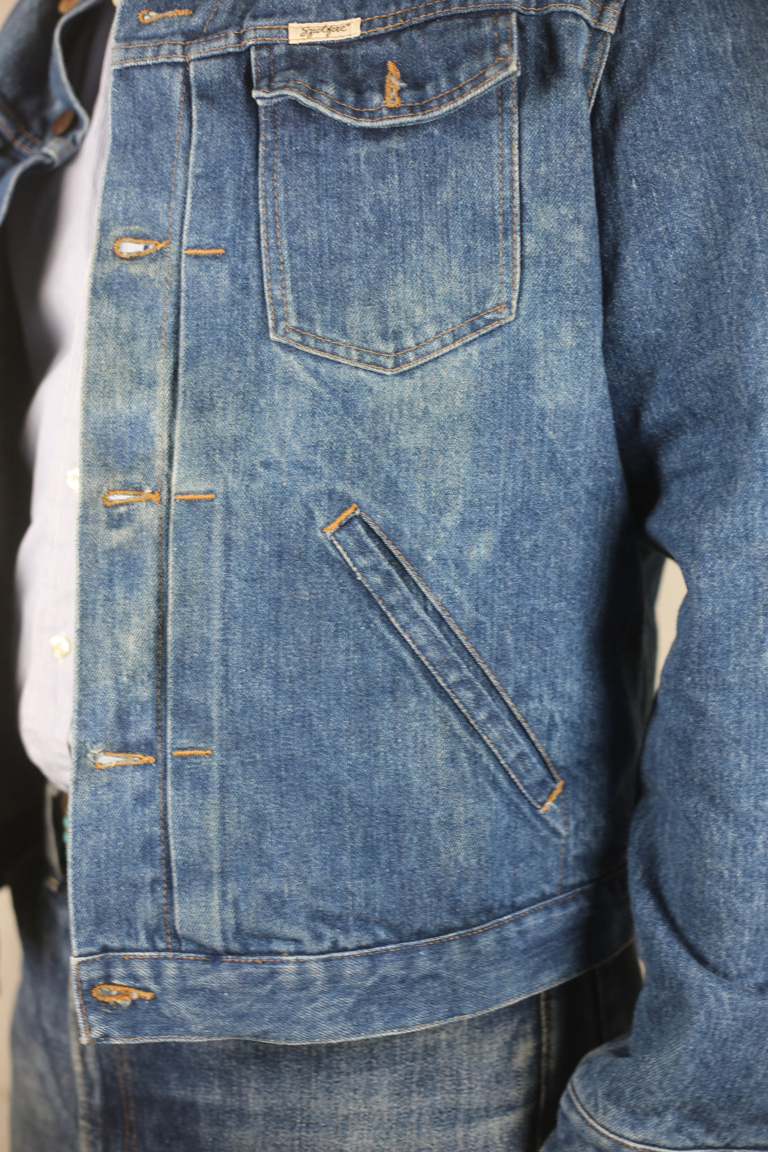 GIACCA DI JEANS SPITFIRE  VINTAGE SHERPA      - M -