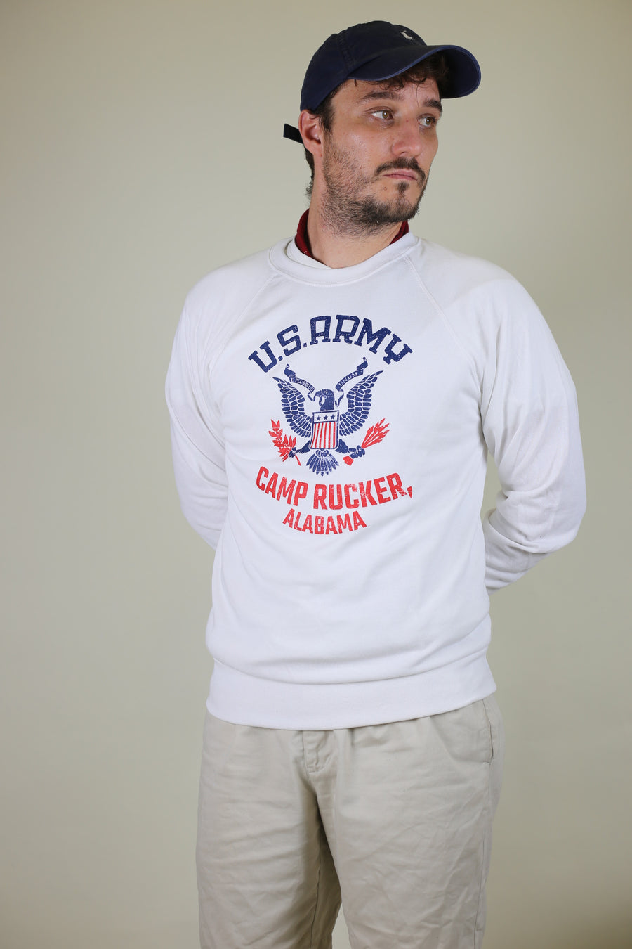 Us Army Camp Rucker raglan sweatshirt