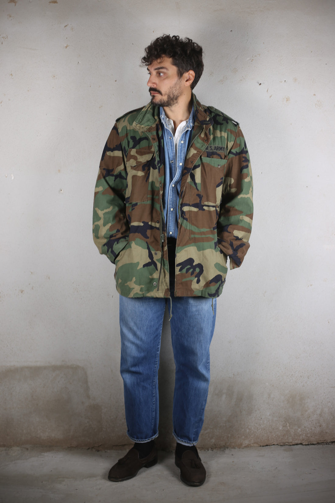 Field jacket M65 -XL it - (LARGE REGULAR USA)