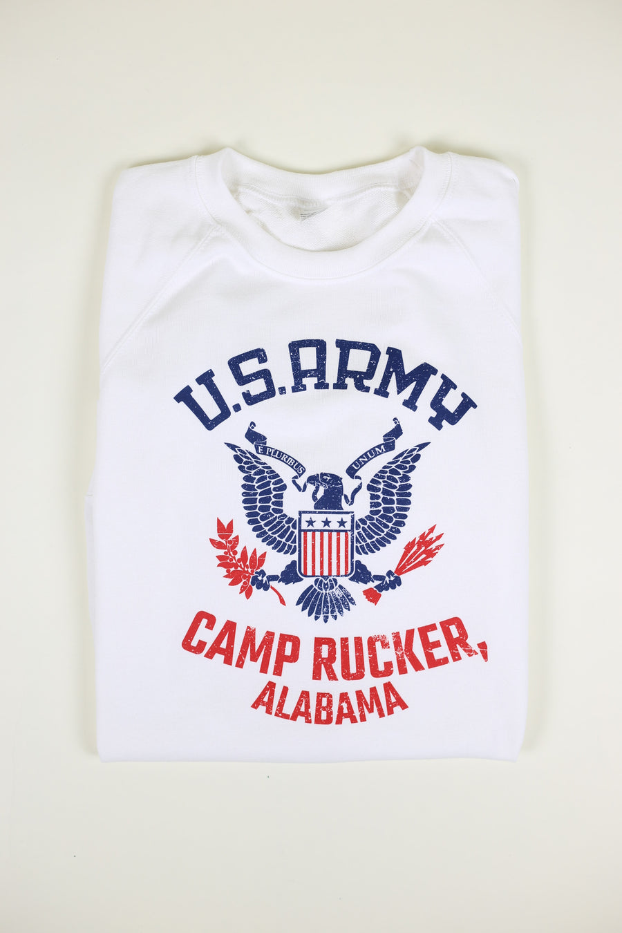 Us Army Camp Rucker half sleeve raglan sweatshirt
