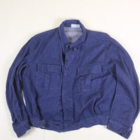 ITALIAN NAVY DENIM JACKET - S -