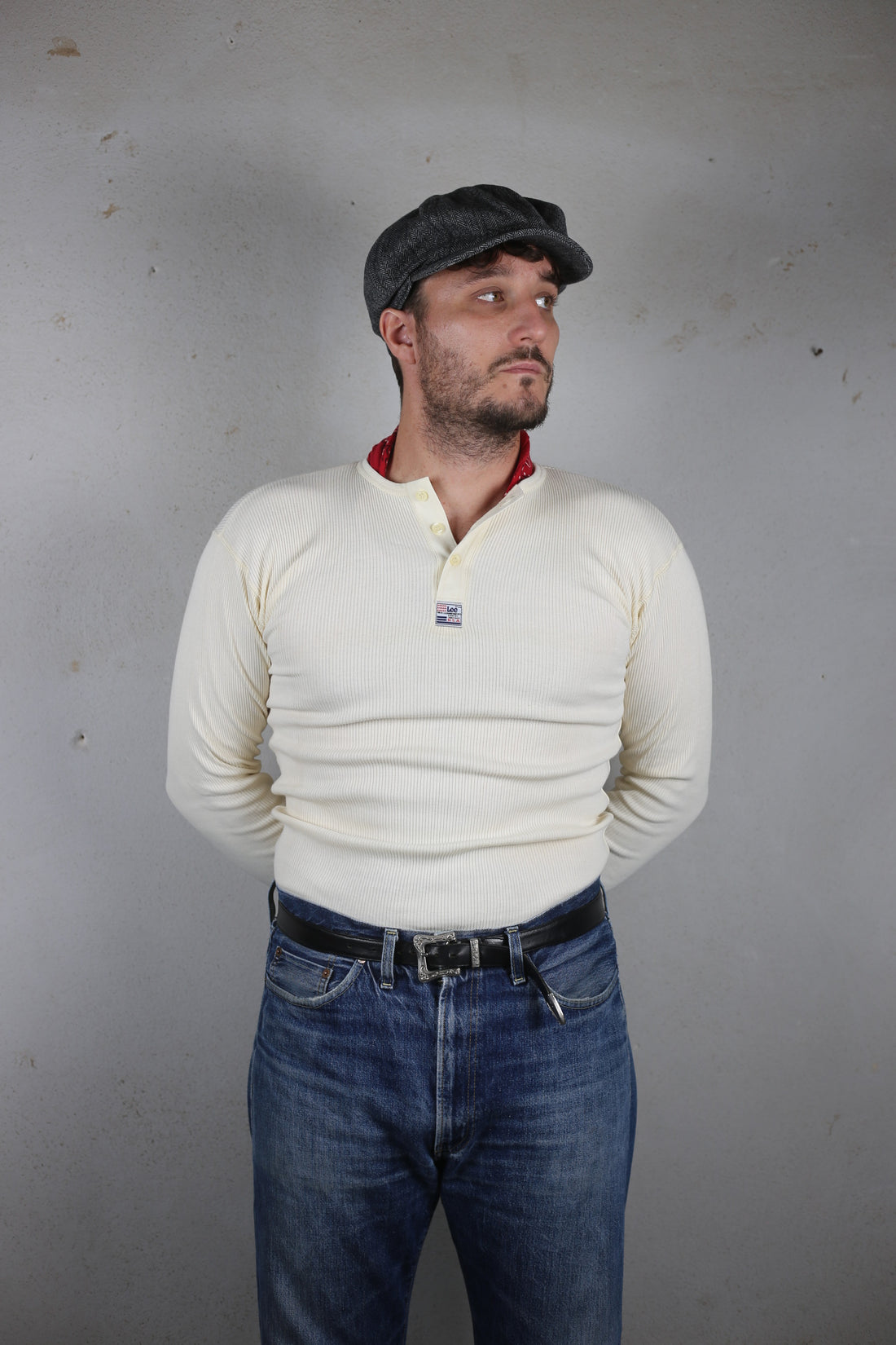 vintage deadstock 1990s Henley shirt LEE   