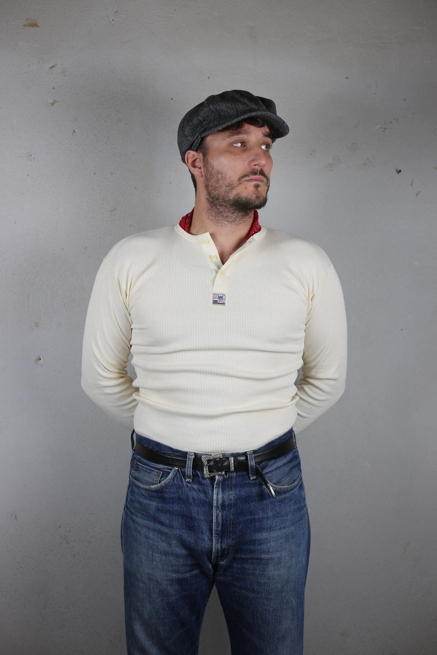 vintage deadstock 1990s Henley shirt LEE   