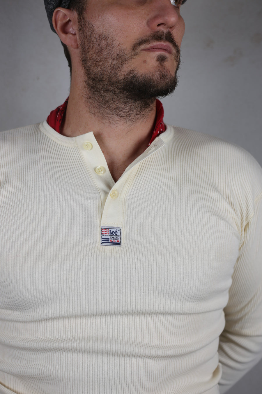 vintage deadstock 1990s Henley shirt LEE   