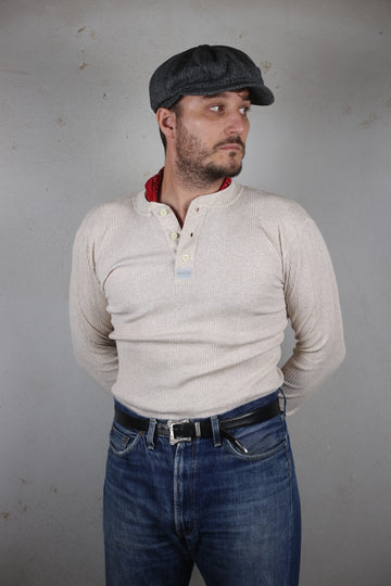 vintage deadstock 1990s Henley shirt LEVIS &lt; M - L &gt;