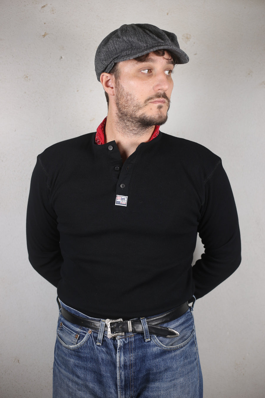 vintage deadstock 1990s Henley shirt LEE   