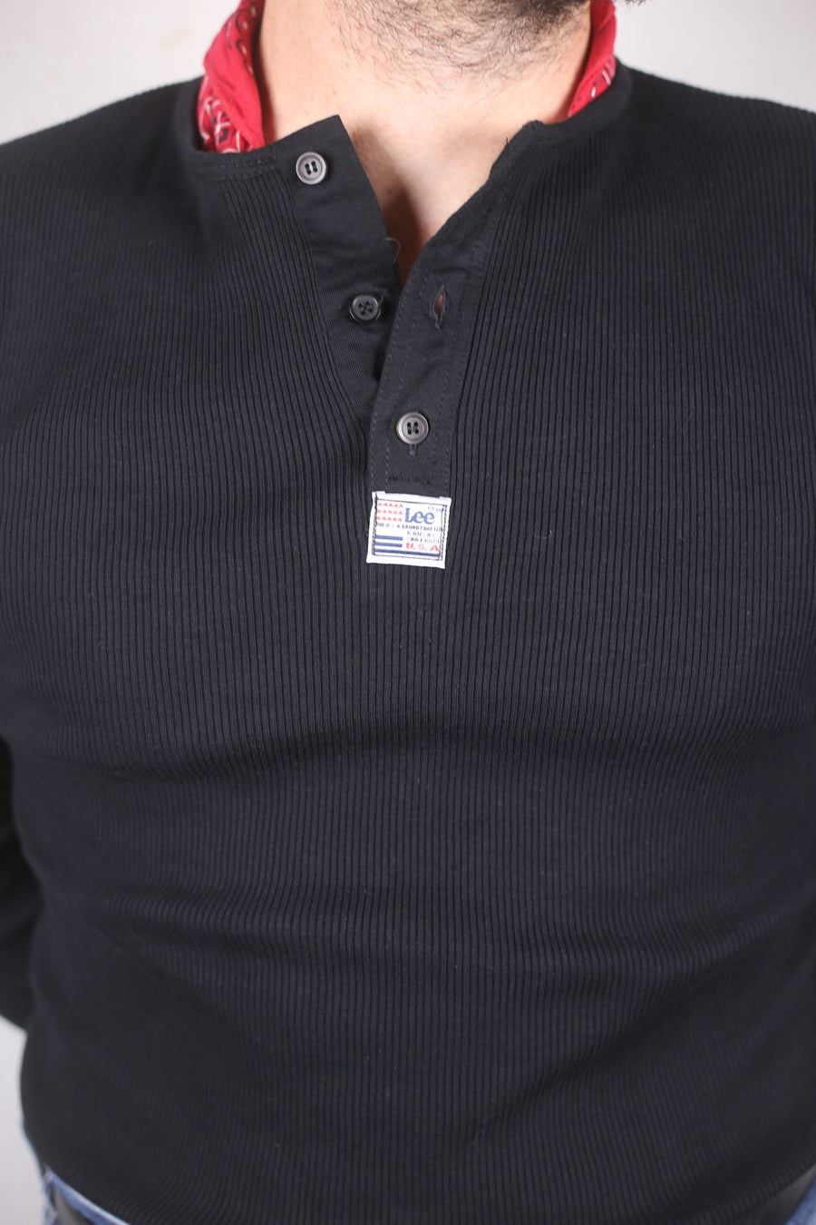 vintage deadstock 1990s Henley shirt LEE   