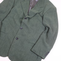 Single-breasted tweed jacket - L -