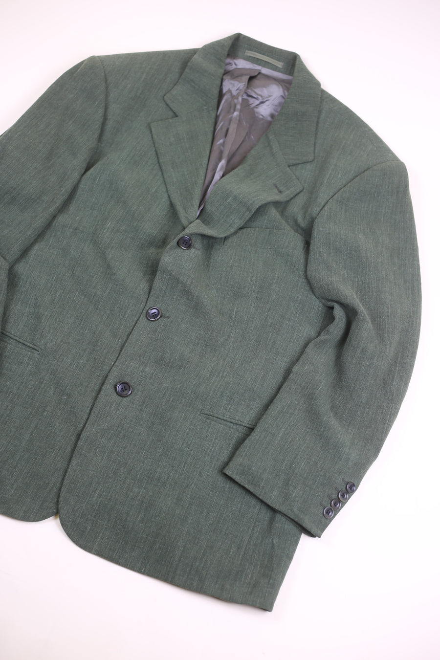 Single-breasted tweed jacket - L -