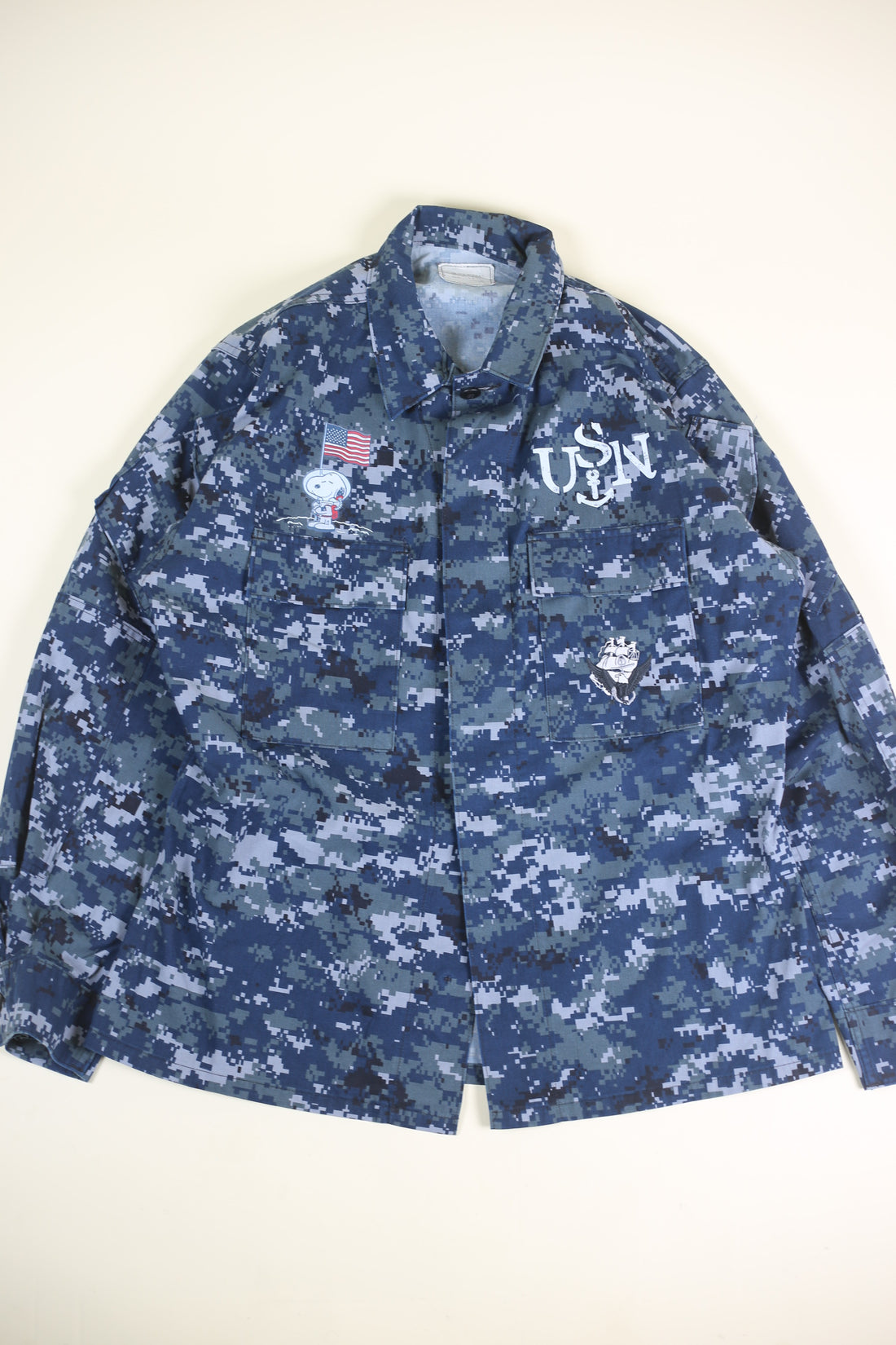 Camicia overshirt Marpat Us Navy SNOOPY MOON LANDING  -  L -