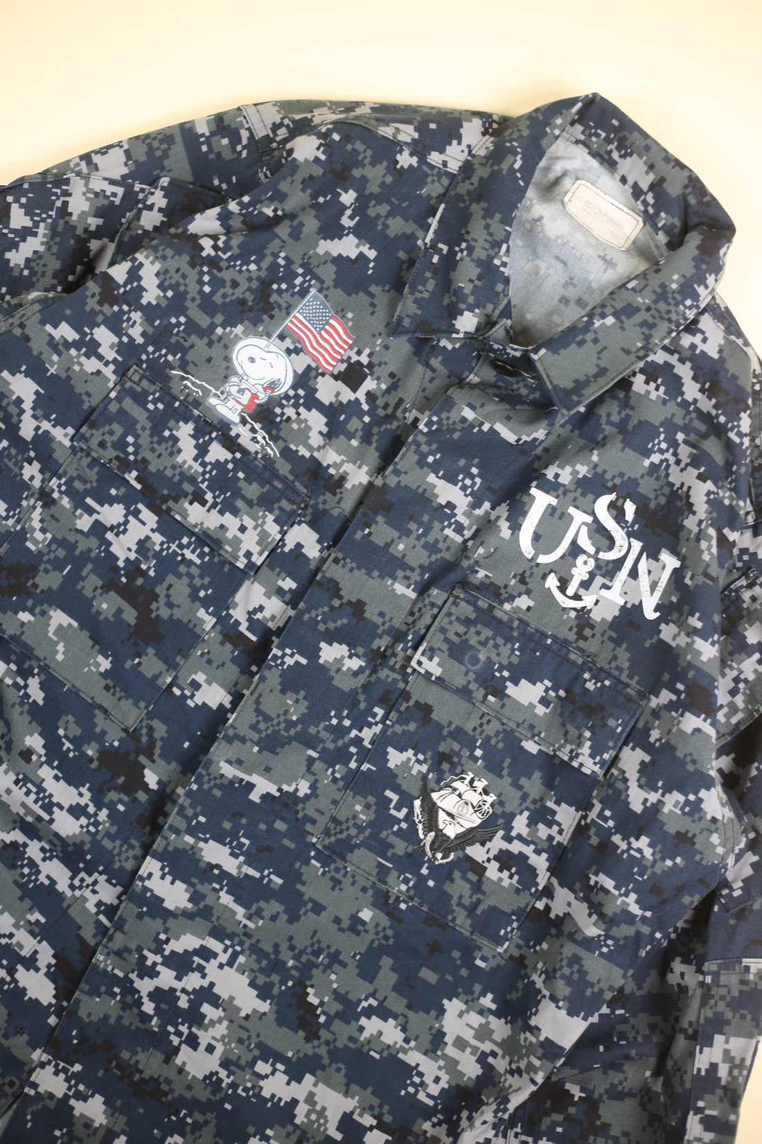 Camicia overshirt Marpat Us Navy SNOOPY MOON LANDING  -  L -