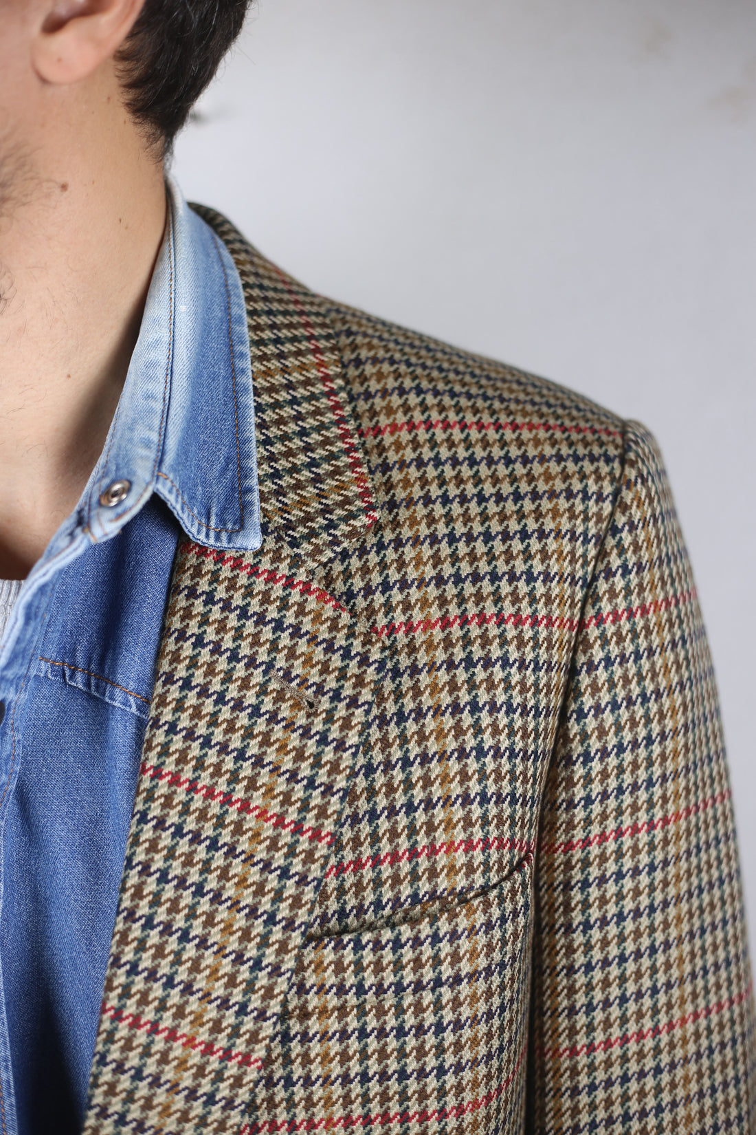 BURBERRY tweed jacket - XL -