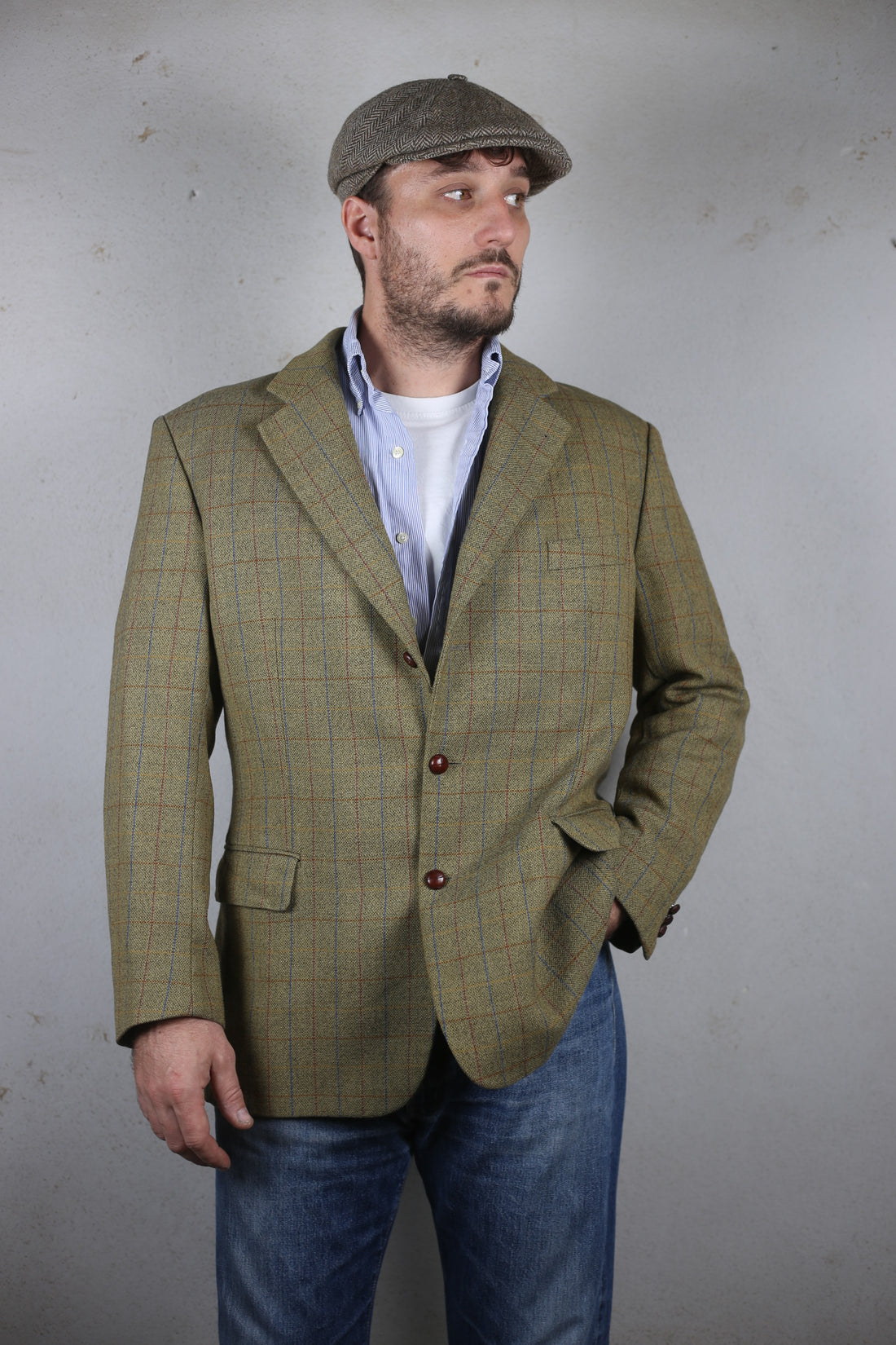 BURBERRY Tweed Jacket - L -