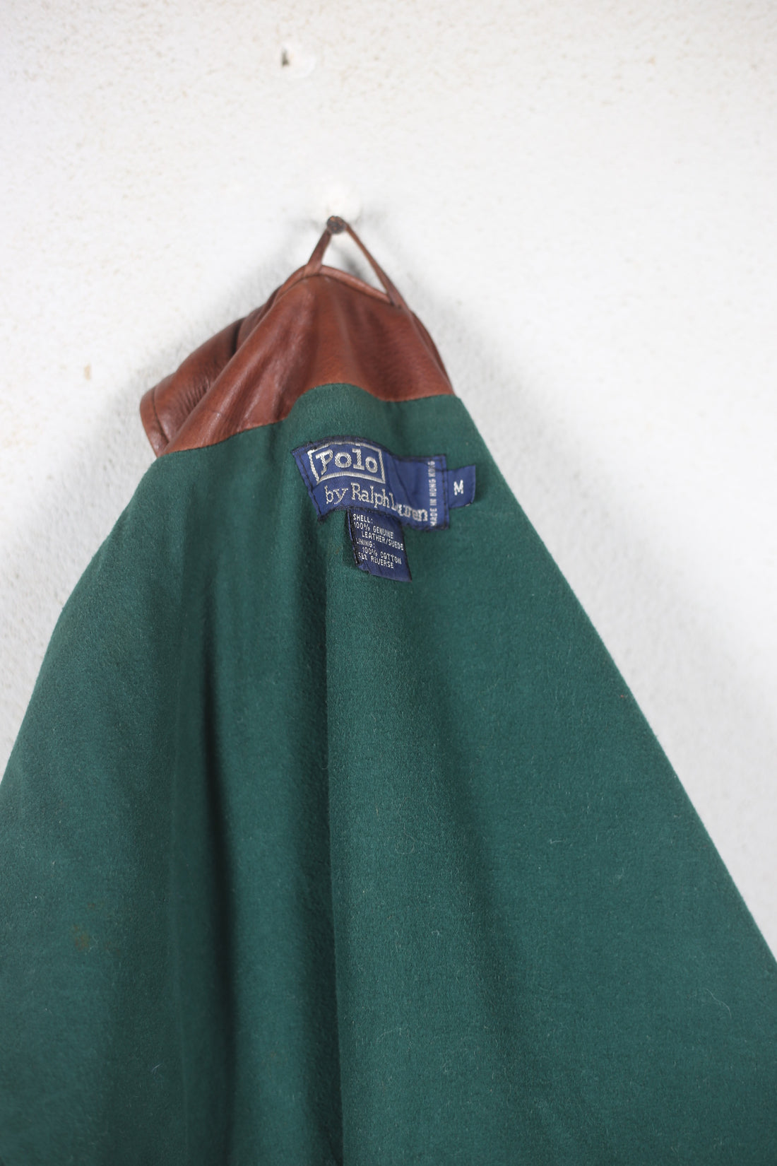 RL LEATHER OVERSHIRT - M/L -