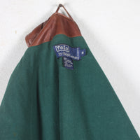 RL LEATHER OVERSHIRT - M/L -