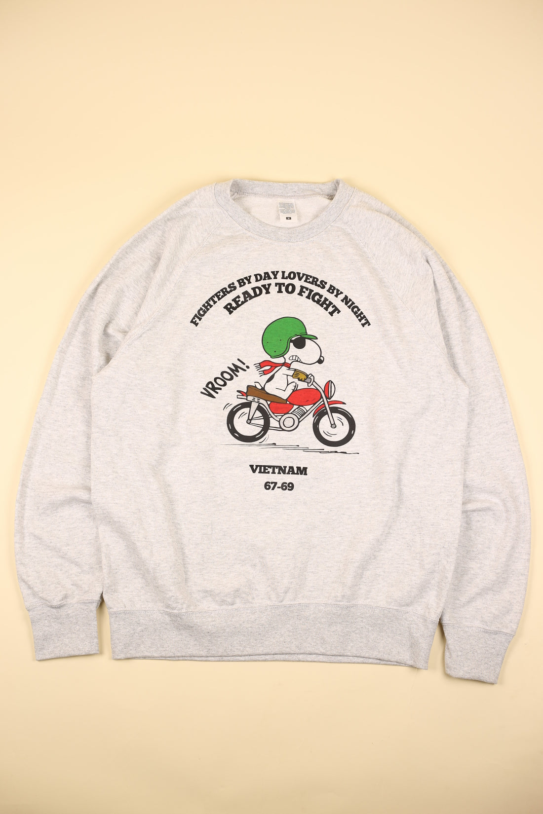 Raglan biker sweatshirt