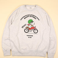 Raglan biker sweatshirt