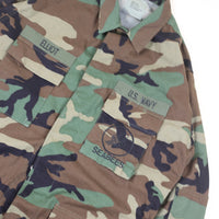 Us Navy woodland camouflage jacket - L -