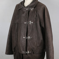 4 HOOK LEATHER JACKET - XL -